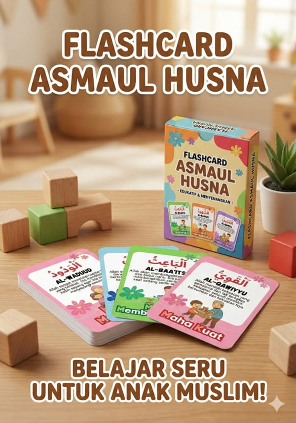 Flashcard Asmaul Husna Siap Cetak