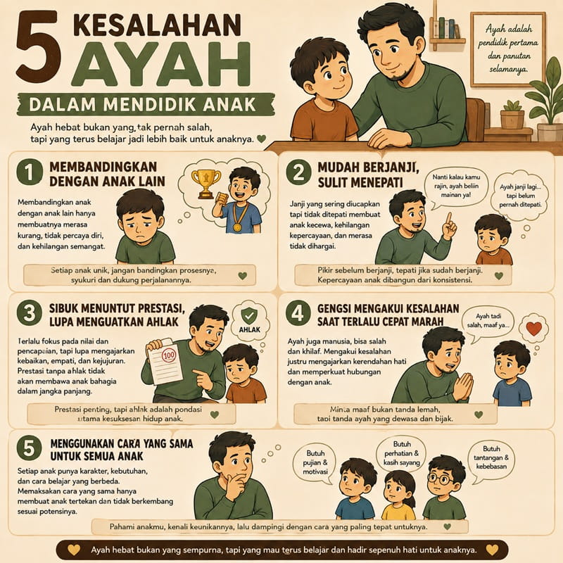 ciri-ciri orangtua yang salah mendidik anak